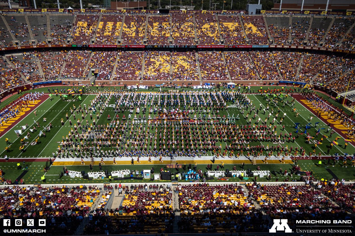 Mark your calendars, directors! 

High School Band Day 2025 is coming up on September 6, and we want 🫵YOU🫵 on the field with us. Get ready to perform at halftime and hang out with the Pride of Minnesota 🎶
 
👉 Sign up now: tr.ee/FPOrTx4NDX 
 
#marchingband #gophers