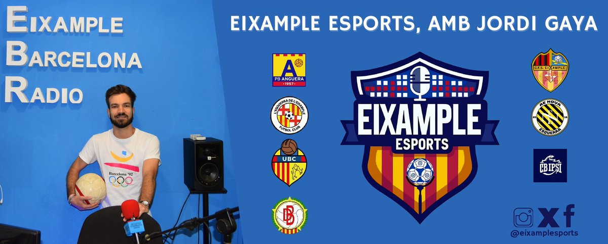 eixamplesports's tweet photo. PROGRAMA 78 (03/06/25) 📻
T'has perdut l'últim #eixamplesports de la temporada? Aquí te'l deixem! ⚽🏀

Programa 🔝 amb @_jordigaya i fins a 10 testimonis dels equips de l'Esquerra de l'#Eixample de #Barcelona 🎙️

🔗 Recupera'l aquí ▶️ https://t.co/ggMF90sPCa

#futbolcat #futbol https://t.co/3PYz5eydxp