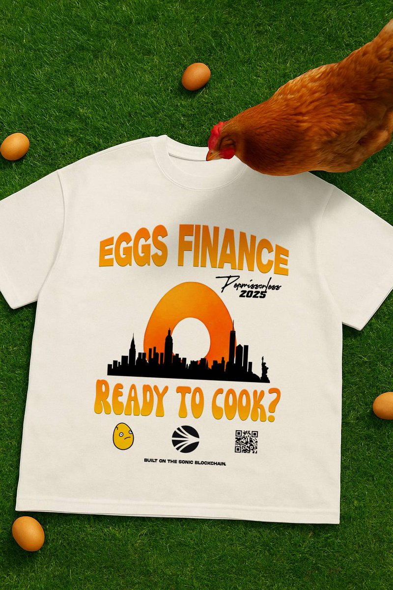 Eggs Finance (🥚,🥚) (@eggsonsonic) on Twitter photo Next stop: <a href="/Permissionless/">Permissionless</a> NYC! 🌆
Meet us on day one at the <a href="/SonicLabs/">Sonic Labs</a> event in Brooklyn: lu.ma/ll41wtdj?tk=OW…
You may even get your hands on some free swag, made by the best in the game <a href="/ShopDefiDigs/">Defi Digs</a>! Next stop: <a href="/Permissionless/">Permissionless</a> NYC! 🌆
Meet us on day one at the <a href="/SonicLabs/">Sonic Labs</a> event in Brooklyn: lu.ma/ll41wtdj?tk=OW…
You may even get your hands on some free swag, made by the best in the game <a href="/ShopDefiDigs/">Defi Digs</a>!