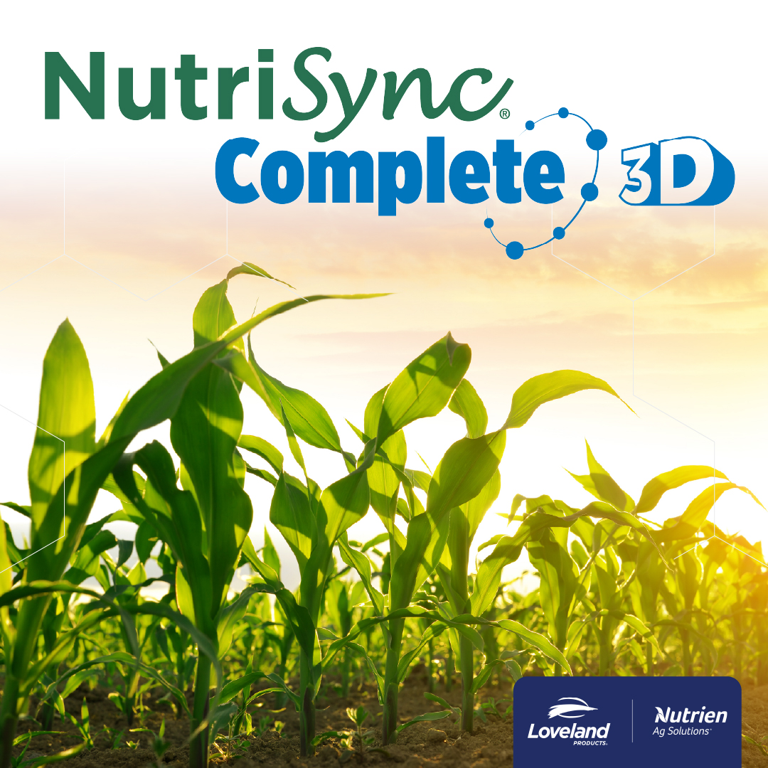 Ready to move your crop nutrition into high gear? NutriSync Complete 3D is loaded with the power of proprietary Nutrient Transport Technology and is the perfect complement to your fungicide pass. lovelandproducts.com/products/plant…