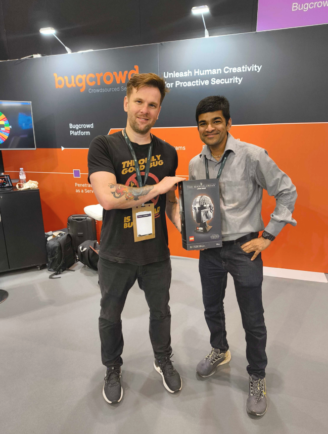 Bugcrowd's tweet photo. Still reminiscing on last week at @Infosecurity Europe π¬π§π«Ά
Nothing beats meeting the community face-to-face and seeing how fast people can spot free swag. π
Already counting down to next year! #Bugcrowd #InfosecEurope #InfosecEU #Cybersecurity https://t.co/HswFhrhdTo