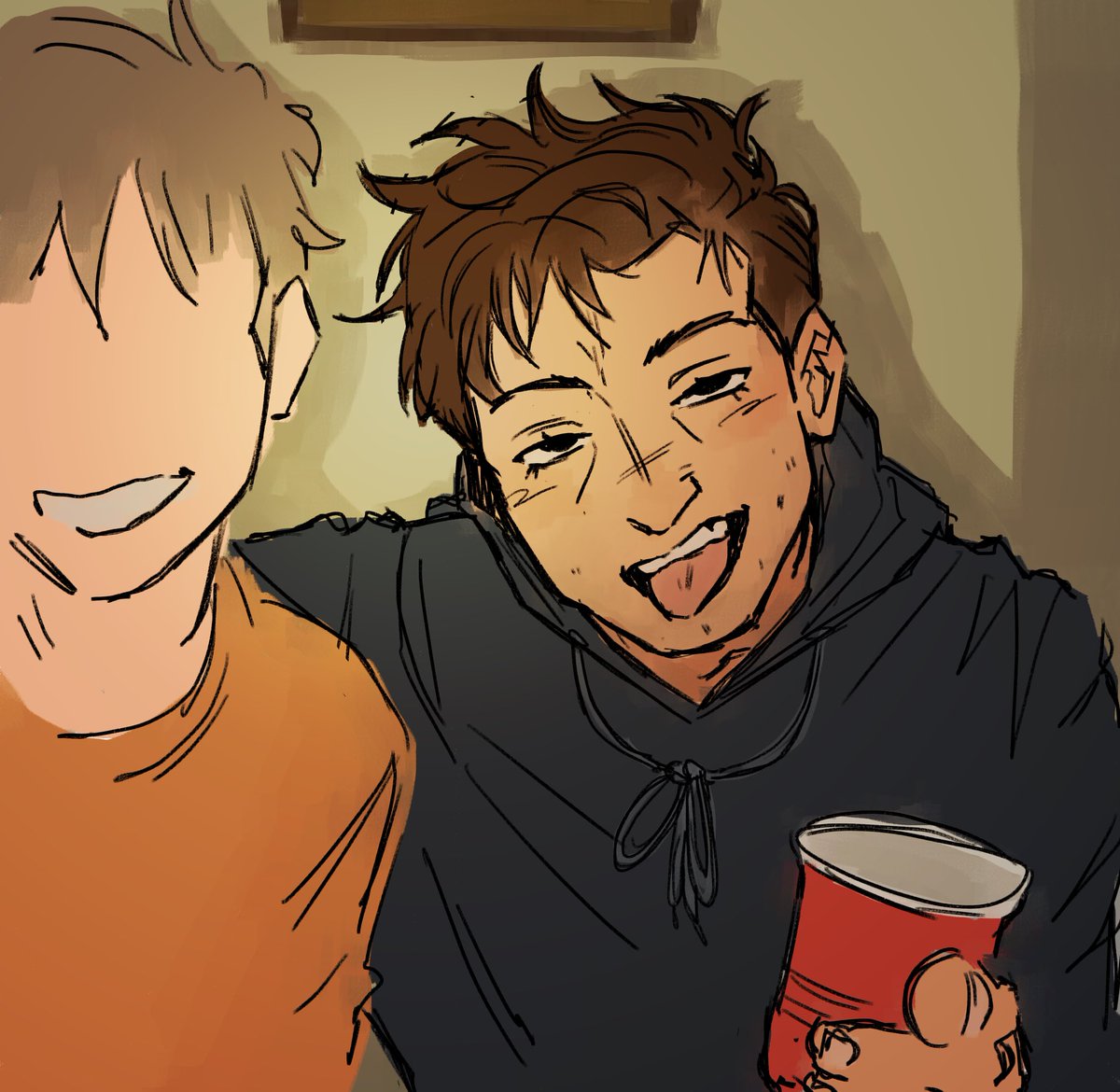 puppyJishwa's tweet photo. Okay yes frat boy Tyler also had a choke hold on me YOU GOT ME are you happy #cliqueart https://t.co/H7ZajF3Msg