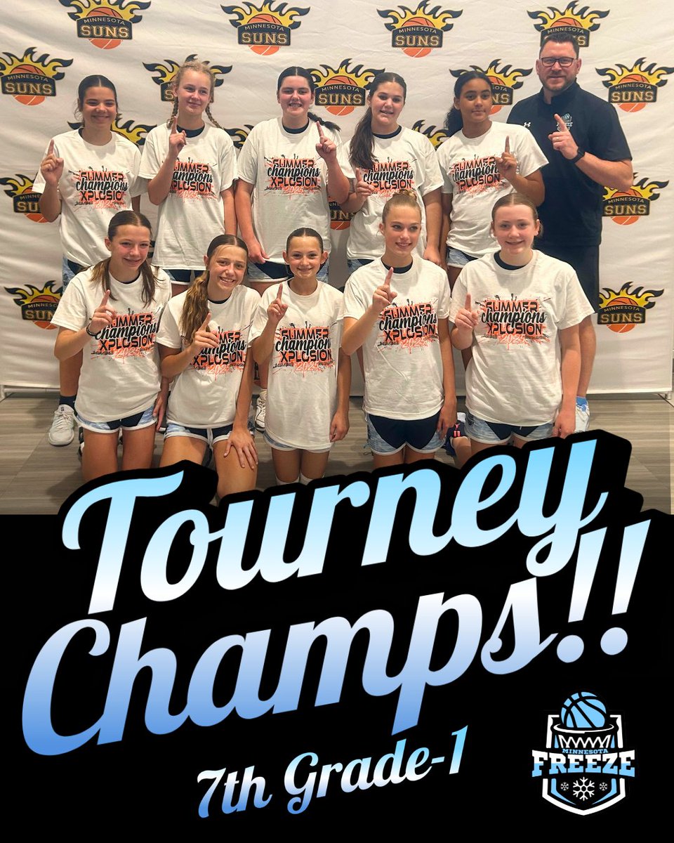 MN_Freeze_Bball's tweet photo. Our 7-1 team wrapped up a fantastic season, earning their 3rd🥇place finish to go along with winning an AAU State Championship! They finished 22-5, but even more noteworthy was their growth in confidence, teamwork,🏀skills &amp; IQ. Excited 2 see them keep growing this winter! https://t.co/hMpS9XqJbN