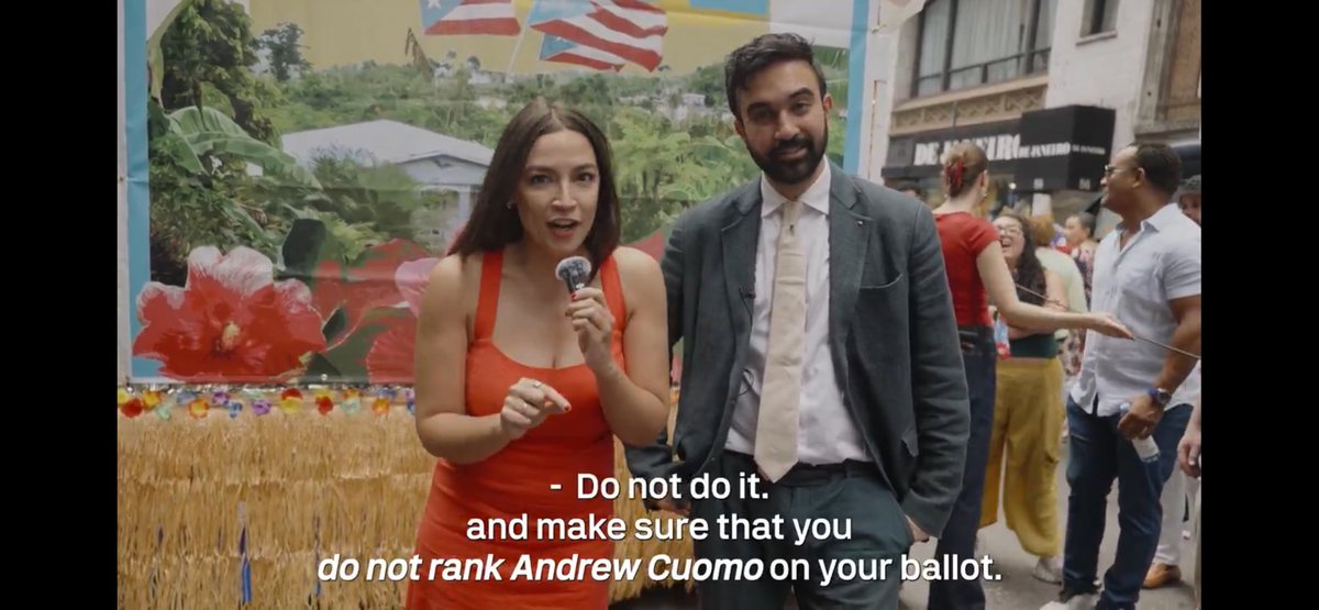 these are the two most important images to show NYC Democratic voters over the next two weeks.