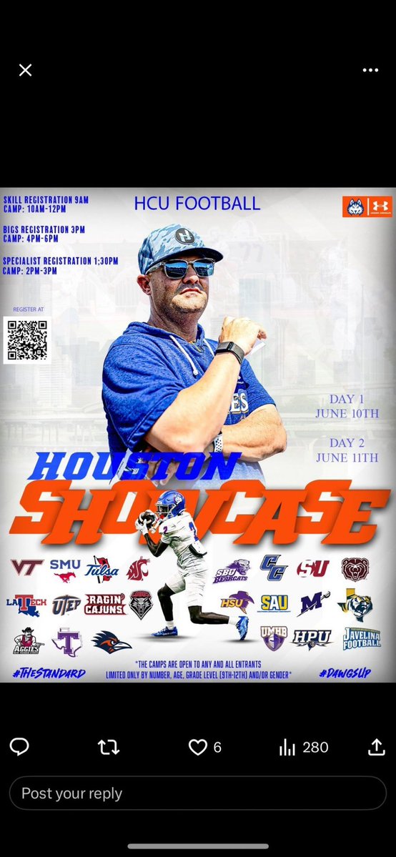 Davion Griffin (@griffboyz) on Twitter photo I will be attending HCU camp june 11th 10am-12pm. Locked and Loaded! <a href="/HCUFootball/">HCU Football</a> <a href="/CyLakes_FB/">Cypress Lakes FB</a> <a href="/CoachCarter_19/">Tyrone Carter M.Ed</a> <a href="/CoachTryon/">Michael Tryon Jr.</a> I will be attending HCU camp june 11th 10am-12pm. Locked and Loaded! <a href="/HCUFootball/">HCU Football</a> <a href="/CyLakes_FB/">Cypress Lakes FB</a> <a href="/CoachCarter_19/">Tyrone Carter M.Ed</a> <a href="/CoachTryon/">Michael Tryon Jr.</a>