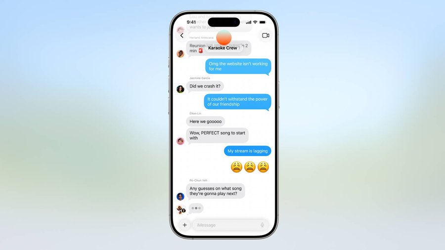 Here's a big one! Typing indicators for group chats, finally. Apple is also bringing Apple Cash to group chats.