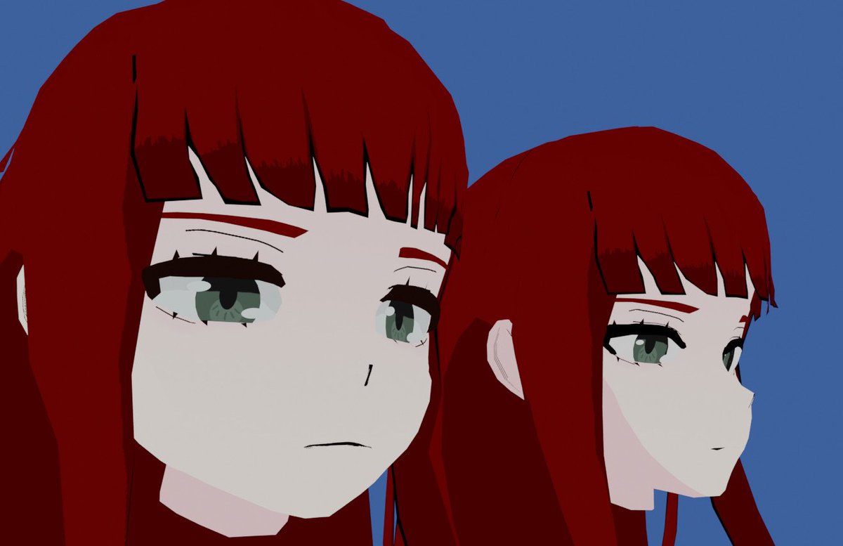ayy_mang's tweet photo. Doing a rework of my old Booth avatar since I've learned quite a bit in the past few years. Left is the old version, right is the new. #vrchat #blender3d https://t.co/B4Vy5M5dd6