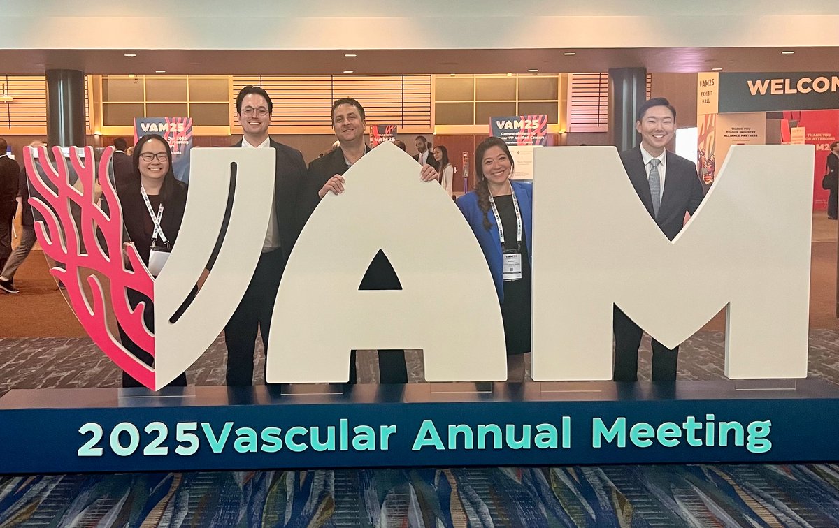 BMCSurgery's tweet image. Strong showing last week by @The_BMC Vascular Surgery at #VAM2025 with presentations by faculty & residents Drs. Andrea Alonso & Stephen Dalton-Petillo who matched to @albanymed vascular surgery fellowship & @BUMedicine student Daniel Koh, headed to @uwvascular surgery residency!