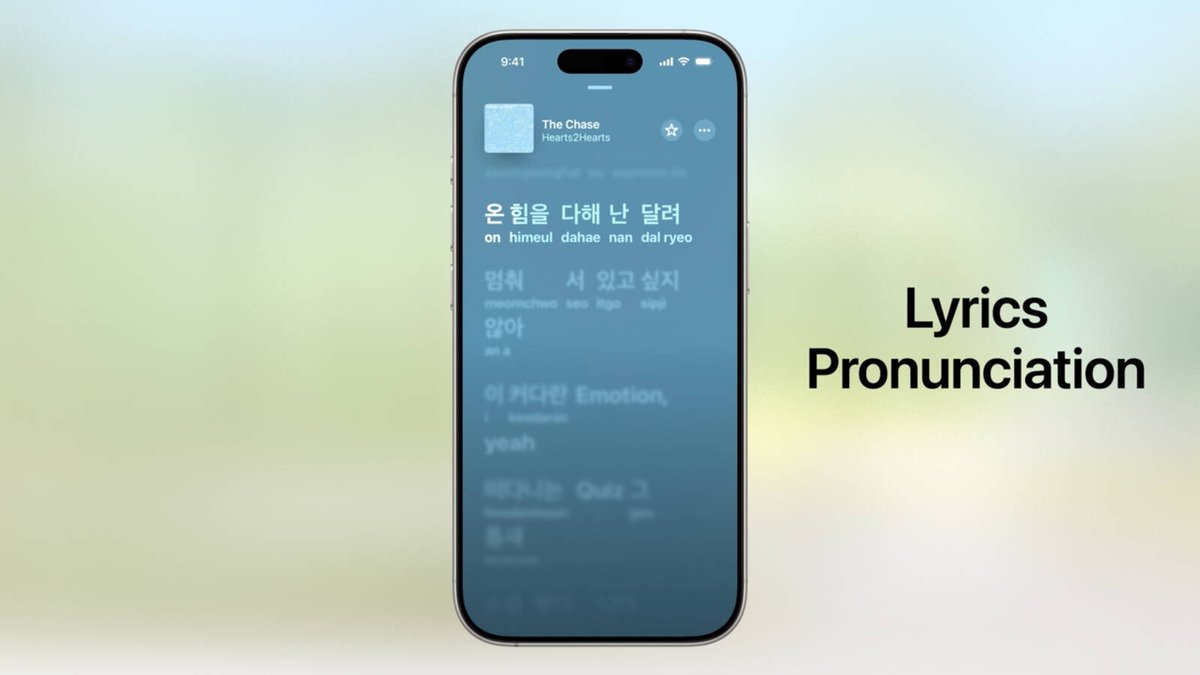 Apple Music is getting an update. There are new Lyrics Translation and Lyrics Pronunciation features, plus AutoMix for combining songs like a DJ. Faster and easier to get to your fav music with Music Pins.