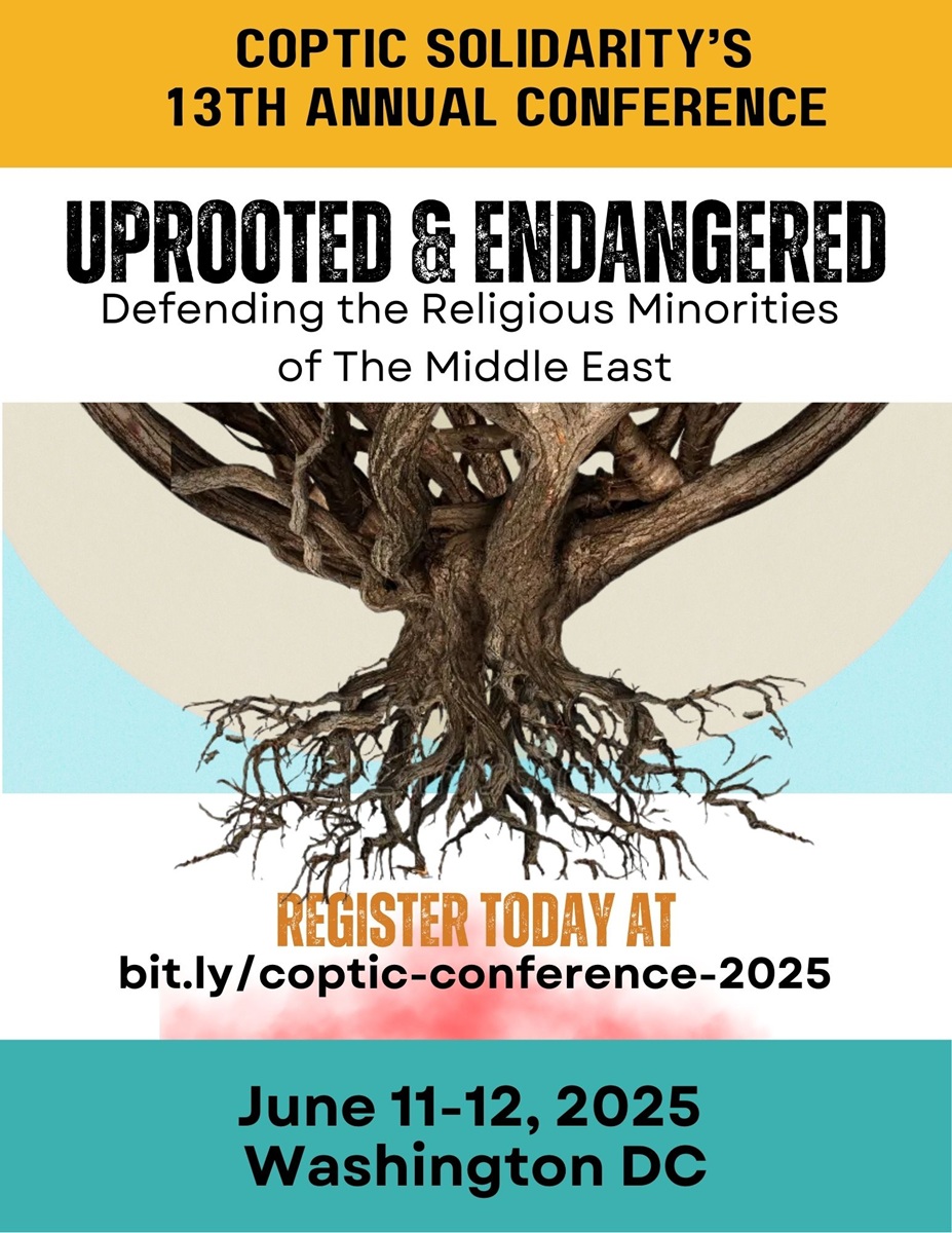 Coptic Solidarity (@coptsolidarity) on Twitter photo <a href="/CoptSolidarity/">Coptic Solidarity</a> to Host 13th Annual Conference to Focus on Defending the Religious Minorities of the Middle East. Register today! tinyurl.com/mryj2wbc
<a href="/RepMikeLawler/">Congressman Mike Lawler</a> <a href="/RepMcGovern/">Rep. Jim McGovern</a> <a href="/RepFrenchHill/">French Hill</a> <a href="/BradSherman/">Congressman Brad Sherman</a> <a href="/RepNicole/">Office of Rep. Nicole Malliotakis</a> <a href="/fmrRepWolf/">Frank Wolf</a> <a href="/nasabdulbari/">Nasredeen Abdulbari</a> <a href="/bsishak/">Bassam Ishak</a> <a href="/magdi_khalil/">Magdi Khalil مجدى خليل</a> <a href="/JubileeC/">Jubilee Campaign USA</a> <a href="/CoptSolidarity/">Coptic Solidarity</a> to Host 13th Annual Conference to Focus on Defending the Religious Minorities of the Middle East. Register today! tinyurl.com/mryj2wbc
<a href="/RepMikeLawler/">Congressman Mike Lawler</a> <a href="/RepMcGovern/">Rep. Jim McGovern</a> <a href="/RepFrenchHill/">French Hill</a> <a href="/BradSherman/">Congressman Brad Sherman</a> <a href="/RepNicole/">Office of Rep. Nicole Malliotakis</a> <a href="/fmrRepWolf/">Frank Wolf</a> <a href="/nasabdulbari/">Nasredeen Abdulbari</a> <a href="/bsishak/">Bassam Ishak</a> <a href="/magdi_khalil/">Magdi Khalil مجدى خليل</a> <a href="/JubileeC/">Jubilee Campaign USA</a>