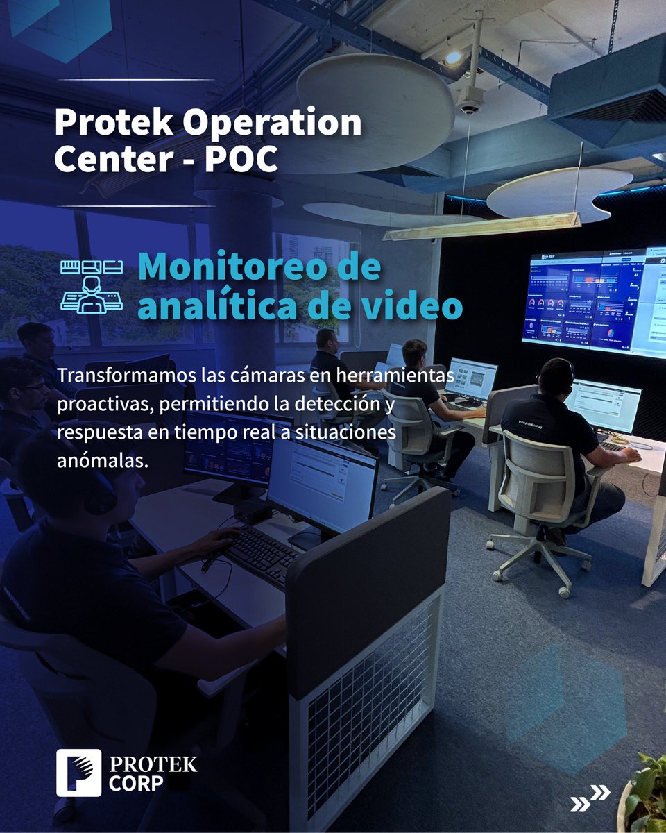 CCPyBr's tweet image. Su Protek Operation Center (POC) combina monitoreo, análisis y respuesta en tiempo real para garantizar la protección y continuidad de los negocios.
🛡️ Con Protek, la seguridad está siempre en las mejores manos.

#CCPB #ConociendoANuestrosAsociados #Protek #Seguridad #Innovación
