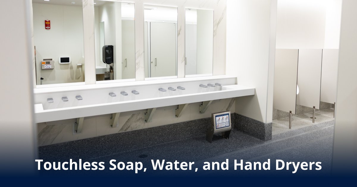 We've recently opened our 21st and 22nd newly renovated restrooms, located at:
📍 Terminal A-West - U.S. Customs Arrivals 
📍 Terminal E  - near Gate E10

With three more restroom renovations in progress, we're building a better airport experience, one upgrade at a time.