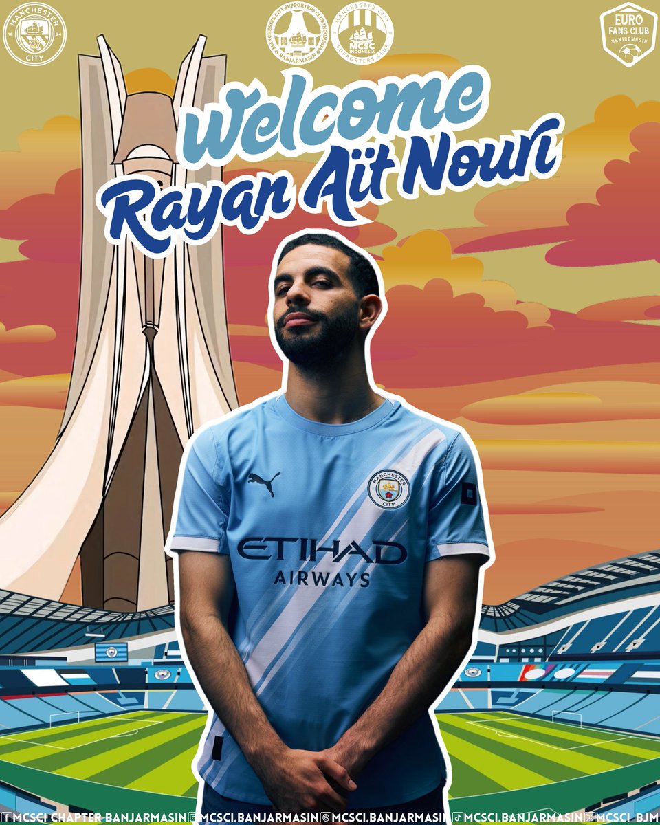 Welcome <a href="/RAitNouri/">Rayan Aït Nouri</a> <a href="/ManCity/">Manchester City</a> 😍

#mcscibjm #mcscindonesia #mancity #eurofansbanjarmasin #supersoccerbanjarmasin