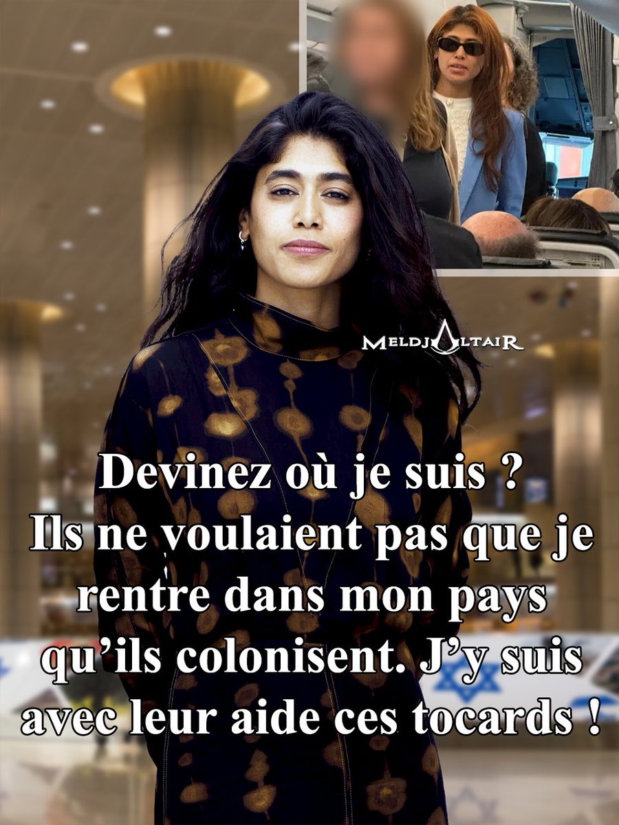 MeldjaAltair04's tweet image. #FlotilleDeLaLiberté Les sionards se croyaient forts en empêchant @RimaHas de rentrer en #Palestine occupée, le pays de ses ancêtres. Même si elle est en prison pour rien, le fait de poser les pieds sur sa terre doit être énorme. La #Palestine n'abandonne jamais ses enfants.