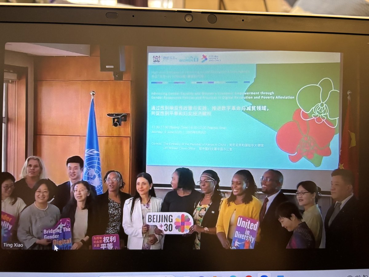 I was honored to virtually attend the Kenya - UN Women High level dialogue as a panelists on round table discussing Multi-sector approaches that promote women’s economic empowerment in digital revolution and poverty alleviation reflecting on progress made at Beijing <a href="/30/">30</a> and