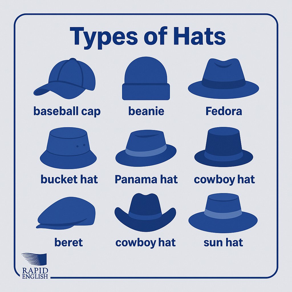 Fun challenge! Use one of these hats in a sentence – get creative!