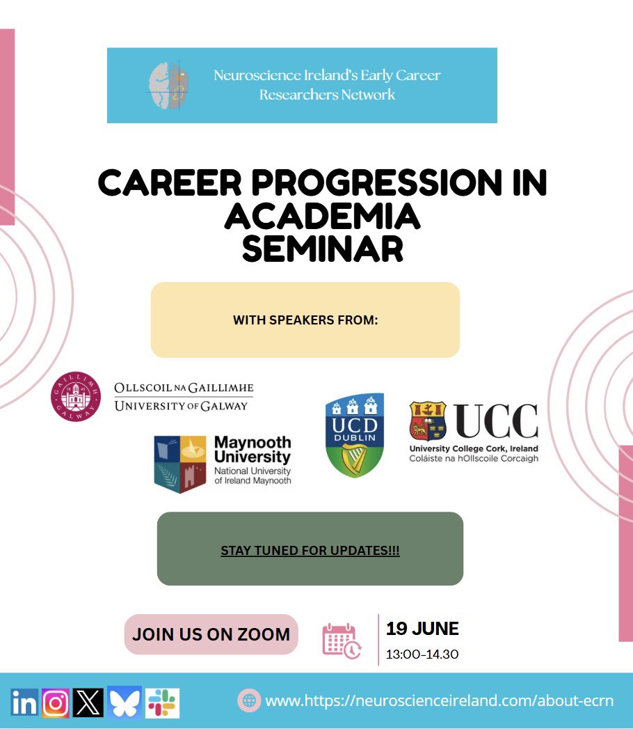 🔊 Seminar Alert!

Join us for our Career Progression in Academia Seminar on Thursday, June 19 at 1:00 PM (Zoom)! 🎓

💡 Perfect for early career researchers exploring their academic path.

🔗 Register via linktree: linktr.ee/nsi.ecrn?fbcli…