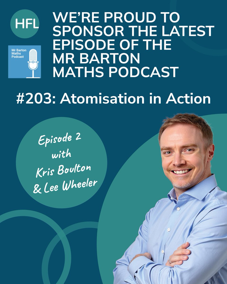 HFL Education (@hfl_education) on Twitter photo How exciting?!
You can check out the most recent episode of the <a href="/mrbartonmaths/">Craig Barton</a> podcast featuring <a href="/Kris_Boulton/">Kristopher Boulton</a> and Lee Wheeler here: mrbartonmaths.com/blog/atomisati… How exciting?!
You can check out the most recent episode of the <a href="/mrbartonmaths/">Craig Barton</a> podcast featuring <a href="/Kris_Boulton/">Kristopher Boulton</a> and Lee Wheeler here: mrbartonmaths.com/blog/atomisati…