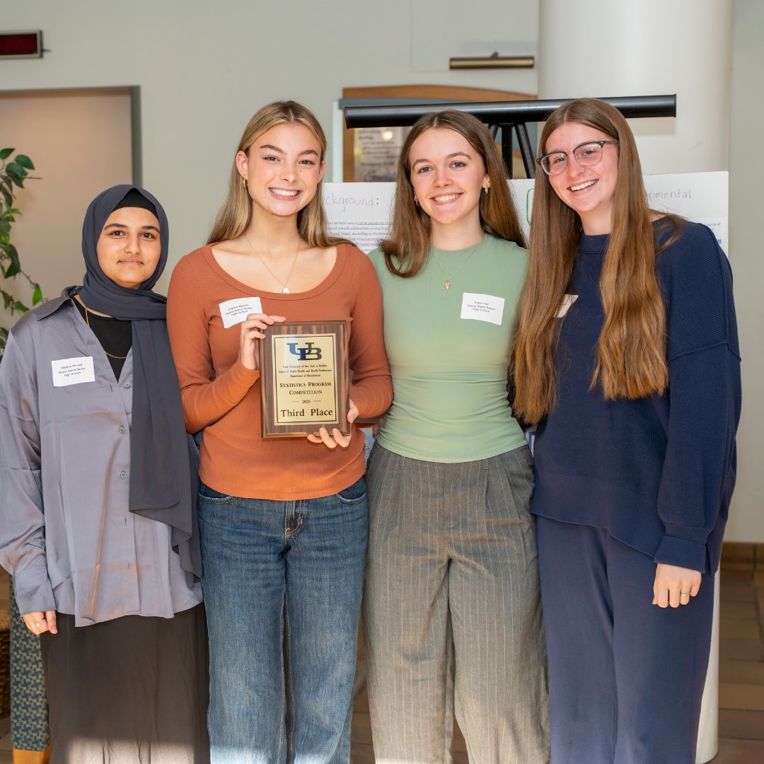 ubsphhp's tweet image. Social media, energy drinks and taste buds were just some of the statistical topics presented at this year&apos;s #UBuffalo Statistics Program Competition hosted by #UBSPHHP. 

Congratulations to the top three winners from Lewiston-Porter, Amherst Central and Grand Island High school!