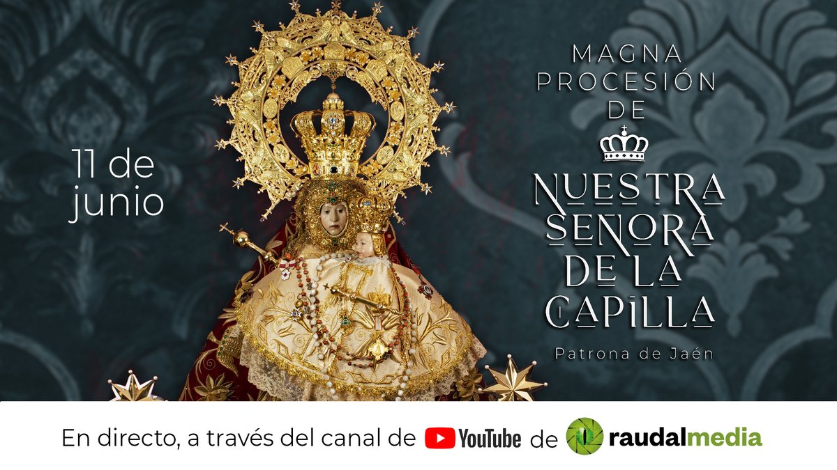 🚨RETRANSMISIÓN ‼

👉Este miércoles, no te pierdas en directo la procesión de la Patrona de Jaén, Nuestra Señora de la Capilla. 

En directo, desde las 18:45 horas, en este enlace. Seguimos contigo... youtube.com/live/oO_8XkjrL…