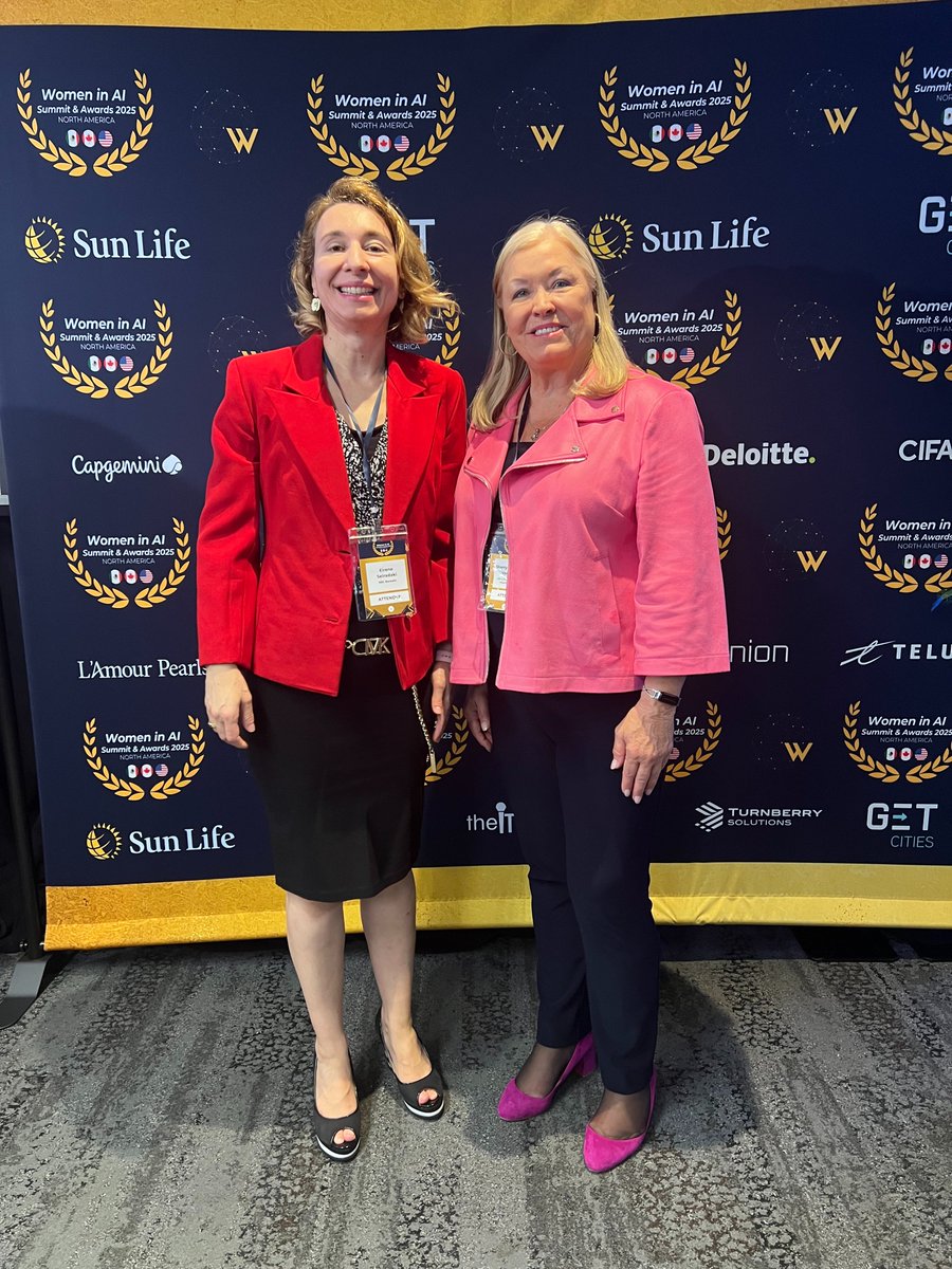 Celebrating visionary #AI leaders driving impact &amp; #Inclusion. Here with Sherry Shannon-Vanstone, 2025 #AIEntrepreneur of the Year at the <a href="/women_in_ai/">Women in AI</a> Summit. Her work at Profound Impact is driving #AIforGood &amp; championing #DiversityInTech

#WomenInAI #ResponsibleAI #AILeadership