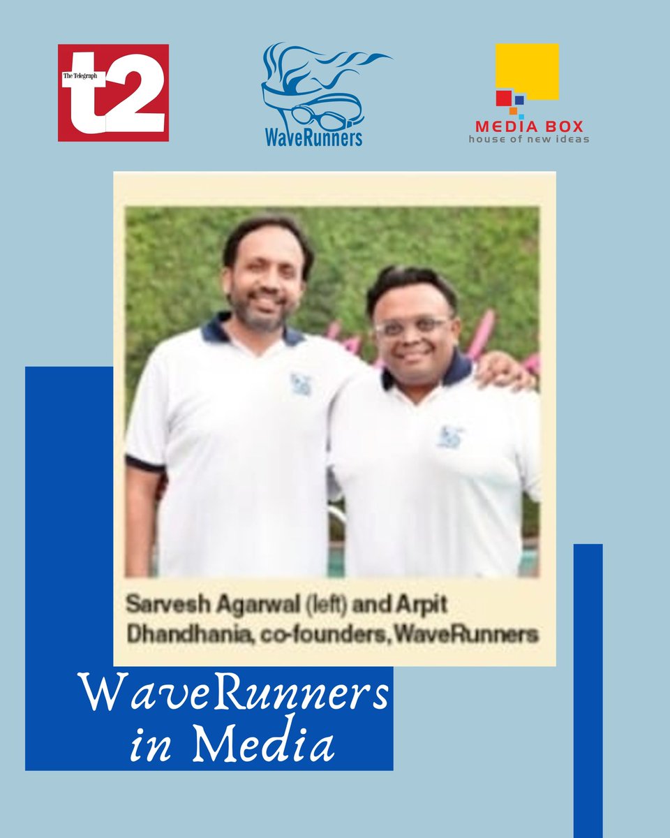 MediaBoxIndia's tweet image. Making waves in Kolkata! 🌊
@waverunners_kolkata is leading a quiet fitness revolution — 2,500+ kids trained since 2018 with ASCA-certified coaches &amp;amp; a 3-tier swim curriculum. 🏊‍♂️
Now featured in @t2telegraph ! 💥
#WaveRunners #KolkataSwimCulture #t2feature #MediaBoxPR