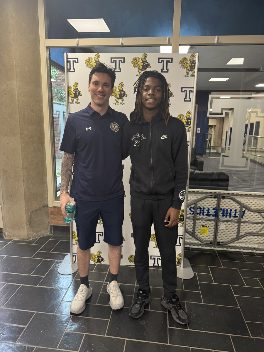 Thanks Coach King for a great visit at <a href="/TrinityCollege/">Trinity College</a>