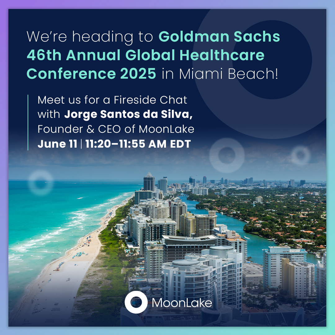 For #media #investors:
From June 9-10, meet us at the <a href="/GoldmanSachs/">Goldman Sachs</a> Annual Global Healthcare Conference in Miami Beach for a Fireside Chat with Jorge Santos da Silva, Founder &amp; CEO:
 📅 June 11 | 11:20–11:55 AM EDT
✉️ More info: ir@moonlaketx.com
#MLTX #IL17F #HS #PsA #Nanobody®