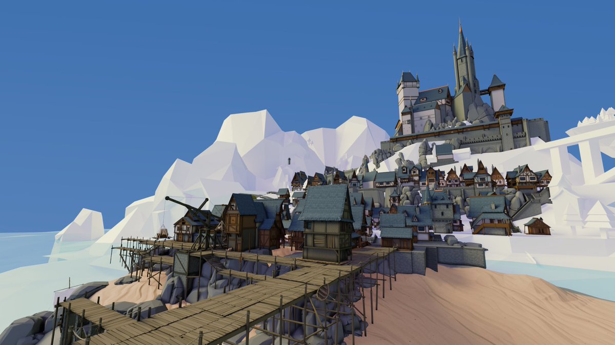 polyperfectteam's tweet photo. Building a Big Fantasy Scene #5 π°
- Working on Docks and Village
#GameDev #IndieDev #Fantasy #Blender #B3D #3DArt #Castle #polyuniversalpack #polygon #lowpoly #challenge