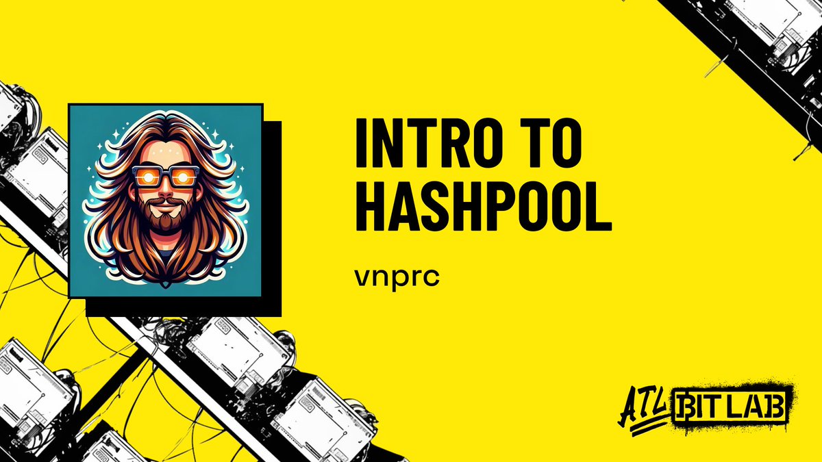 Going live at 3PM Atlanta time with vnprc to learn all about HashPool: youtube.com/watch?v=OzcGb5…