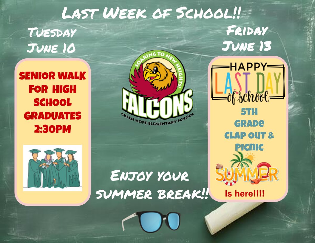Happy last week of school! 🌞