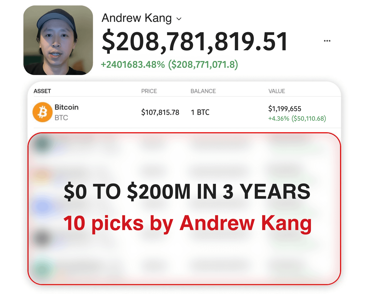 Predicted the launch of $TRUMP token back in 2024. This is Andrew Kang —  dubbed by Forbes as the #1 crypto trader in the world. He turned $0 into  $200,000,000 in 3
