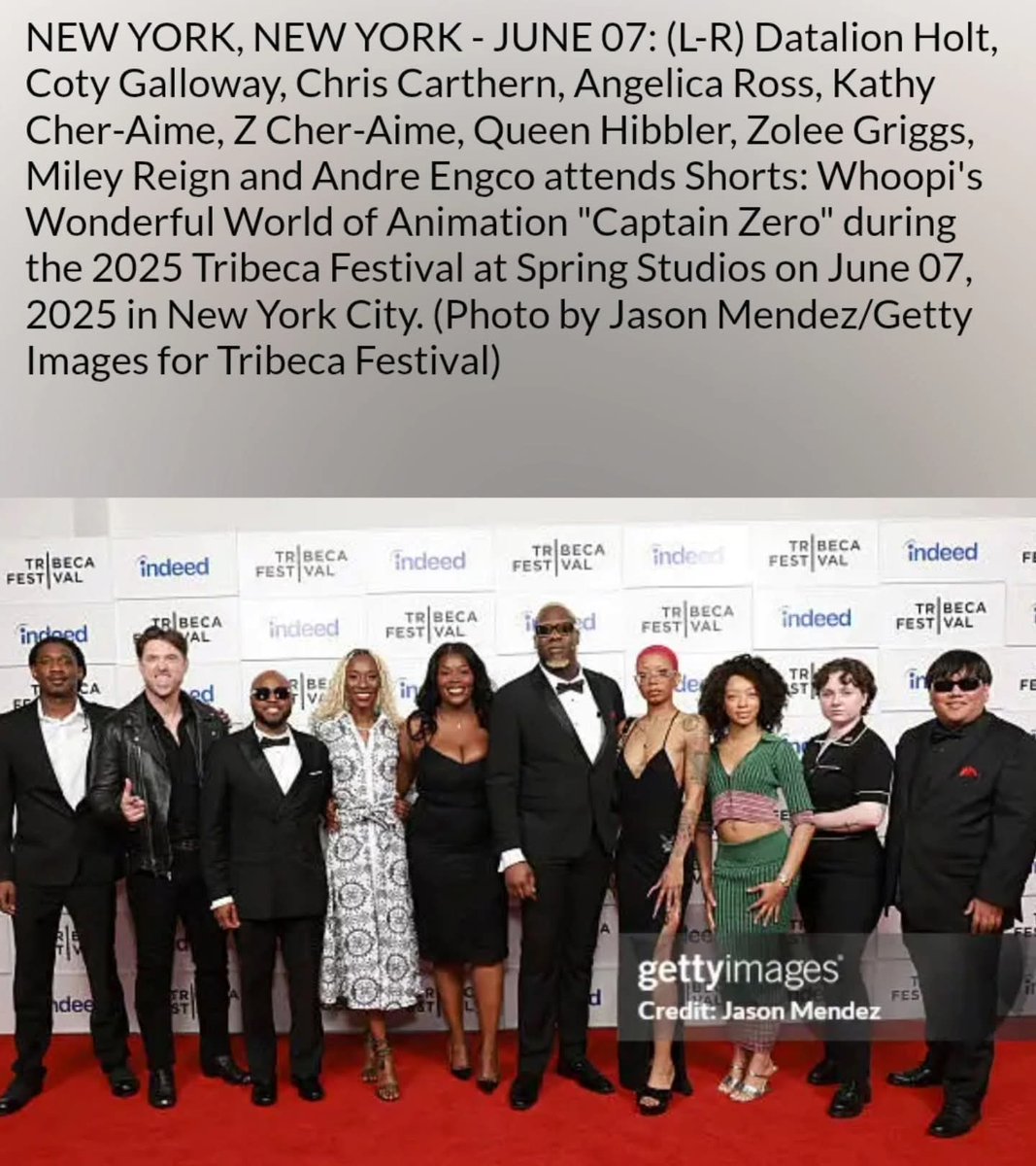 A lot of emotions and a blast with <a href="/ZCherAime/">𝐙</a> and the <a href="/CaptainZeroTAS/">Captain Zero</a> team at <a href="/Tribeca/">Tribeca</a> 
Really pumped for you to see it! 
There were a lot of amazing animations there! Extremely emotional screenings. Thanks #whoopigoldberg for including us amongst all of these talented creatives.