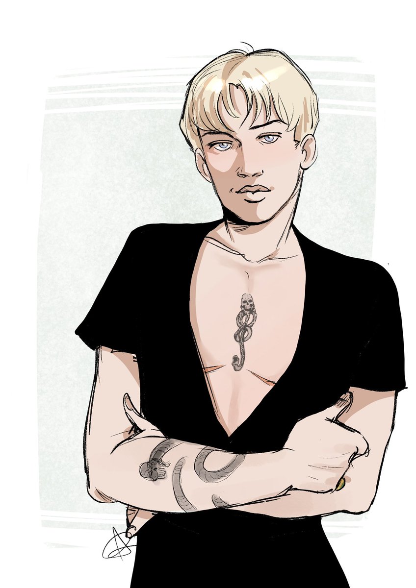 alice_rovai's tweet image. drawing trans Draco coz honestly, HP doesn’t belong to JK 🏳️⚧️