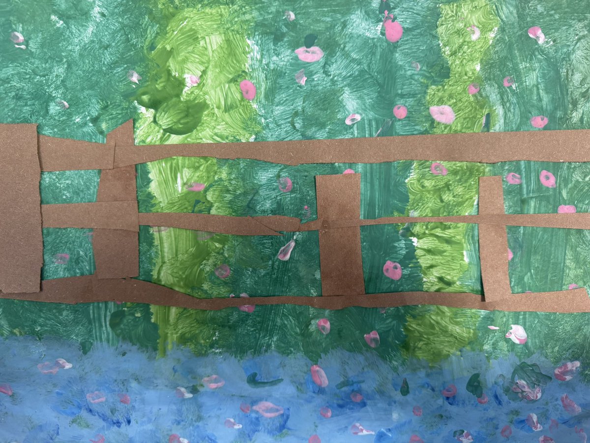 LisieDavies's tweet image. Stunning Monet-inspired artwork created by one of our mixed Reception/Year 1 classes! They used various dabbing techniques, followed by collage, to create these beautiful pieces of art. 
#eyfs #KS1 #edutwitter #TWHFENRich
@WhiteHorseFed 
@StMarysPrimary3