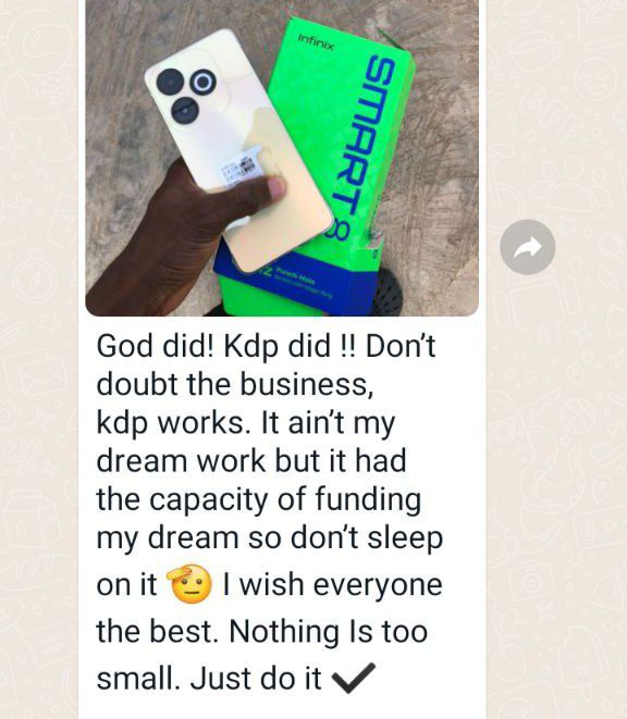 Not my words, but from a student who gave KDP a shot!