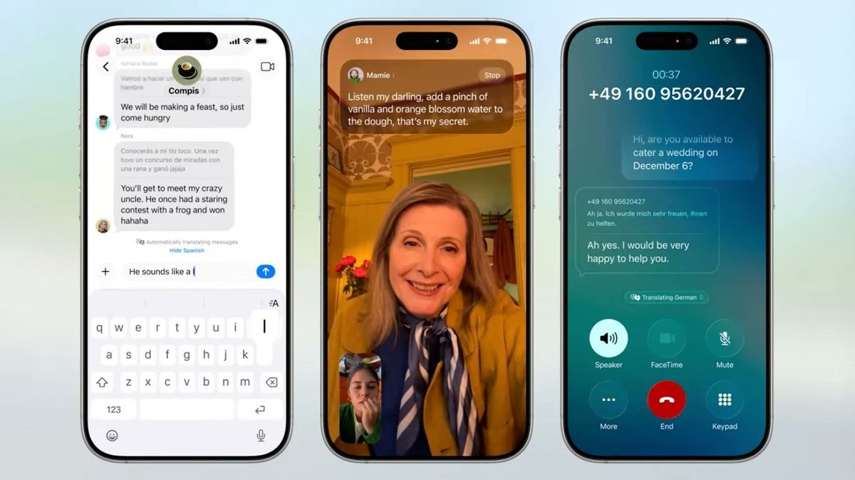 蘋果推出即時翻譯功能，電話或訊息都可用！
applealmond.com/posts/280797

#WWDC25