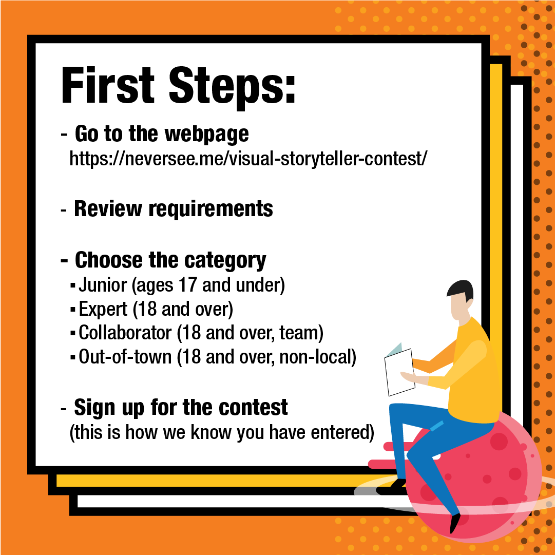 iFdesignstudios's tweet image. 🗓️Make sure to sign up to the contest by September 1st, 2025!

To sign up:
✅Go to webpage
✅Review Requirements
✅Choose Category
✅Fill out sign up form

Take a look at our website for more information on the #VisualStorytellerContest
#yumaaz #contest #artcontest