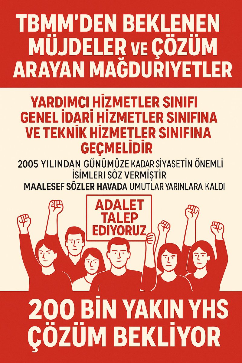 #YhsArtıkBitsin
#YardımcıHizmetlerSınıfı 
<a href="/Armagan_caglaya/">Armagan Çağlayan</a>