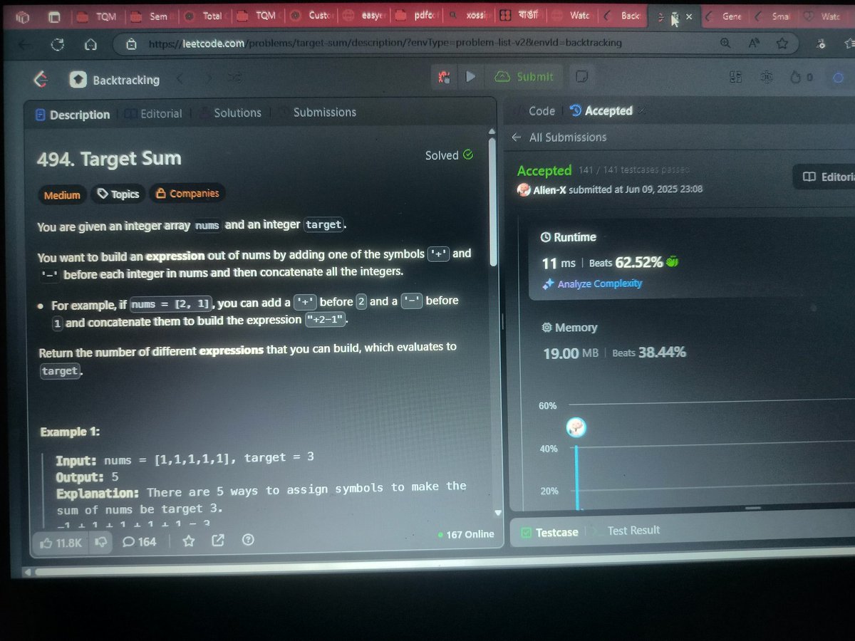 M56957992Pritam's tweet image. #Day_8 of #100_days_of_code 
09 / 06 / 2025, Sunday

113.  Smallest String Starting From Leaf 
79. Target sum