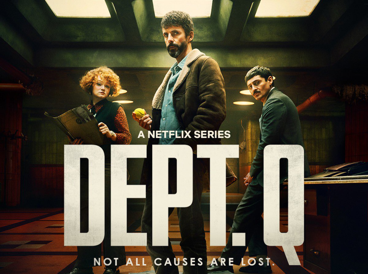 flicktheben's tweet photo. Such a great alternative to Slow Horses!  @netflix please, please don’t give up on this show! #DepartmentQ https://t.co/ymYEKcsBRG
