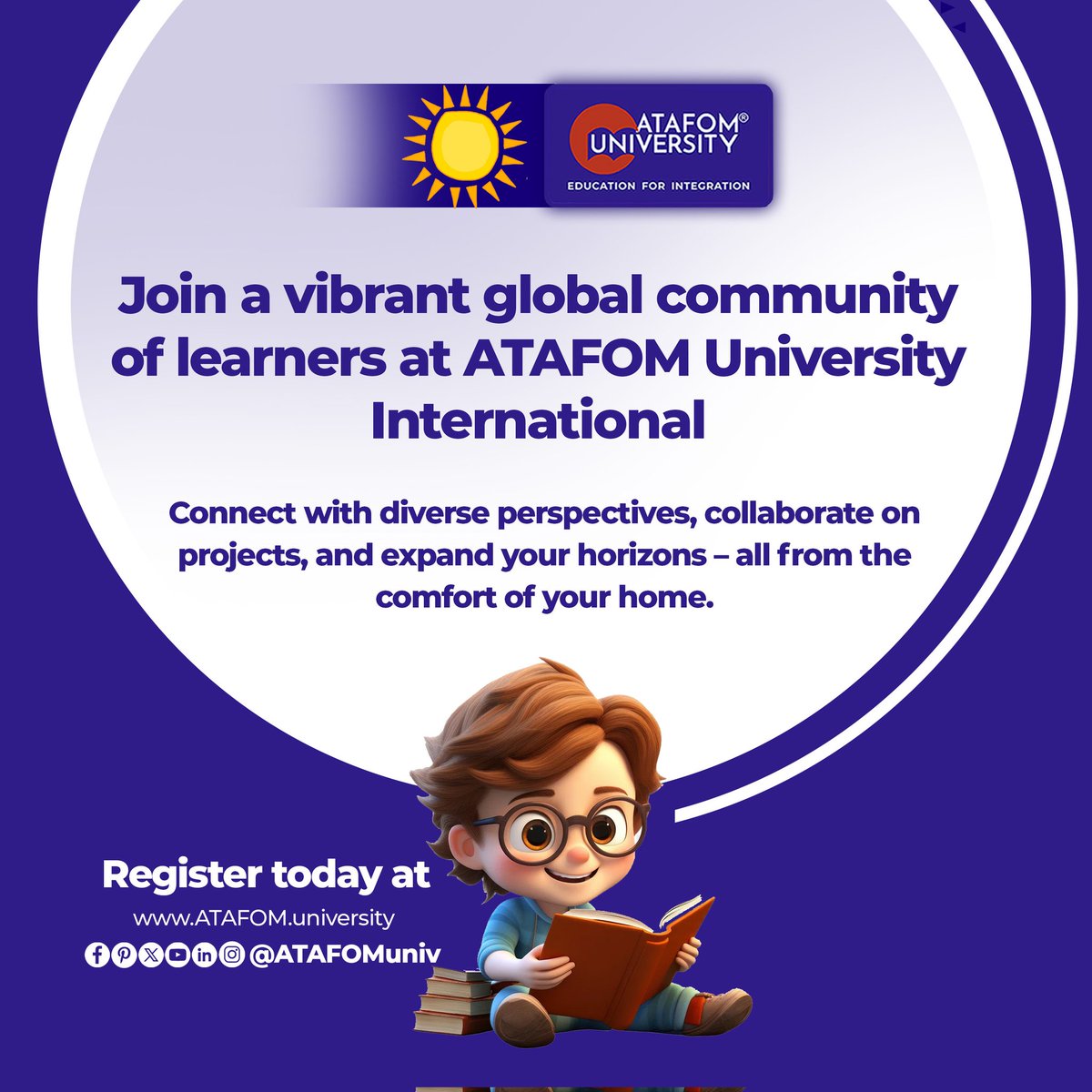 ATAFOMUni's tweet image. 🌍 Join a vibrant global community of learners at ATAFOM University International!

💡 Learn, collaborate, and grow with diverse minds — all from the comfort of your home.

📚 Start your journey today at ATAFOM.university

#ATAFOMUniversity #GlobalLearning #StudyOnline…