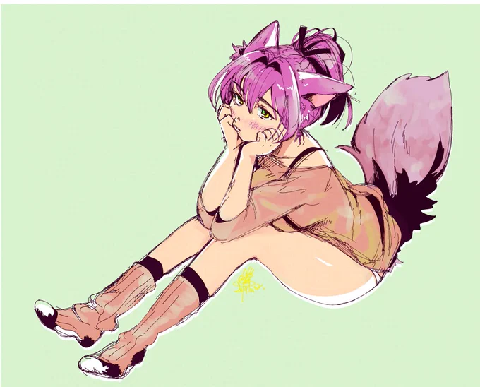 #このタグを見た人はポニーテールの画像を貼る