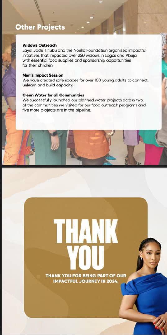 Major General Ezeaka Chidozie Ishola Buharideen (@ezeakachidozie) on Twitter photo Sponsorship Opportunities for CHILDREN OF WIDOWS
Seyi Tinubu’s IMPACT through NOELLA FOUNDATION is truly GENERATIONAL.
#SeyiTinubu
#NOELLAImpact
<a href="/STinubu/">Seyi Tinubu</a> Sponsorship Opportunities for CHILDREN OF WIDOWS
Seyi Tinubu’s IMPACT through NOELLA FOUNDATION is truly GENERATIONAL.
#SeyiTinubu
#NOELLAImpact
<a href="/STinubu/">Seyi Tinubu</a>