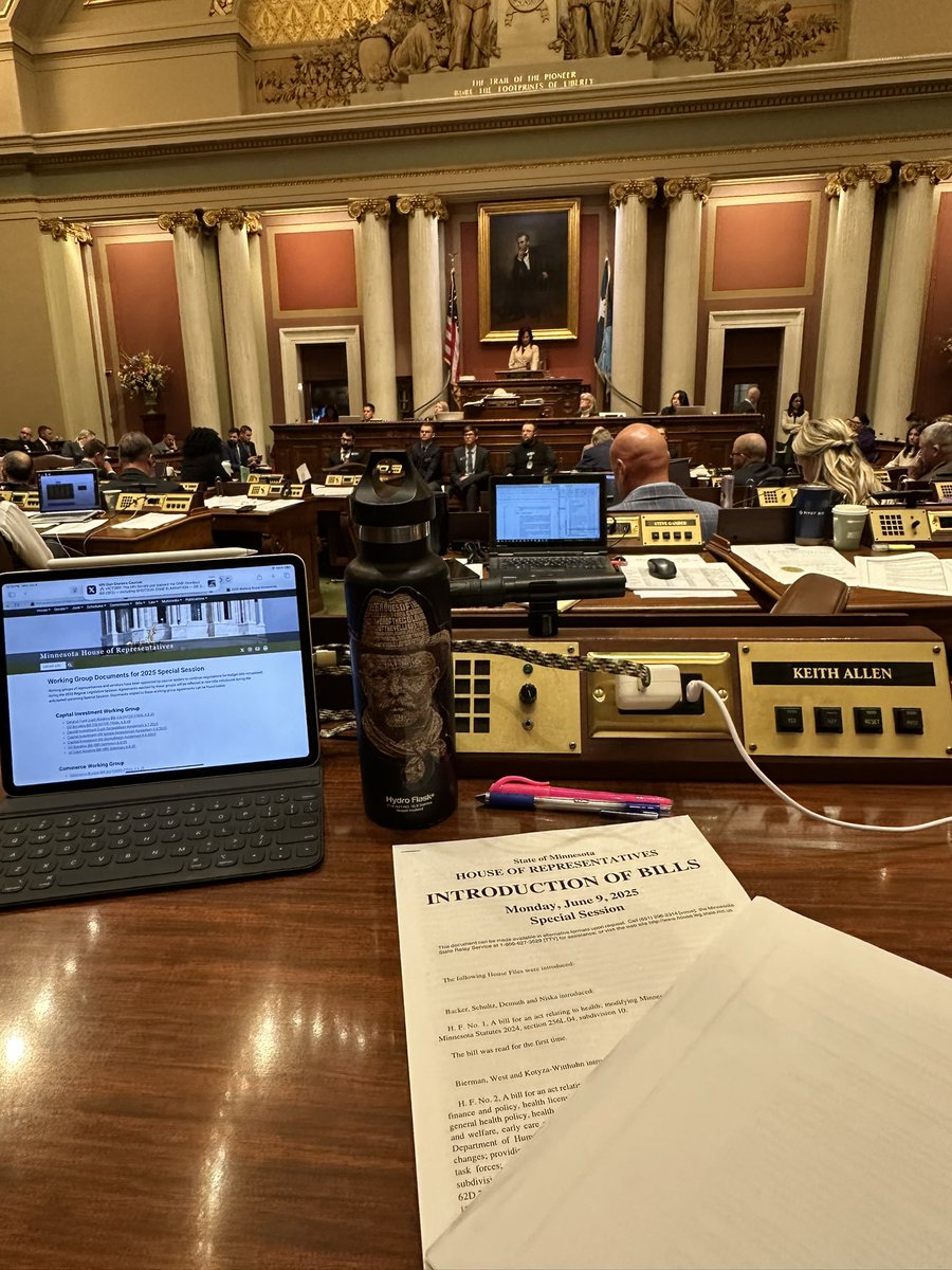 votekeithallen's tweet image. This started with house Democrats refusing to show up at the Capitol, stalling the start of the session. Meanwhile, @GovTimWalz has been too busy campaigning out of state to lead at home. Minnesotans deserve leaders who show up and do the job. It’s time to finish the work!