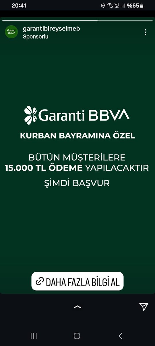 _KUSCUSULEYMAN's tweet photo. @GarantiBBVA @GarantiyeSor sosyal medyada bu şekilde bi saçmalık dönüyor...bilginize.. https://t.co/W2qVxTD4HM
