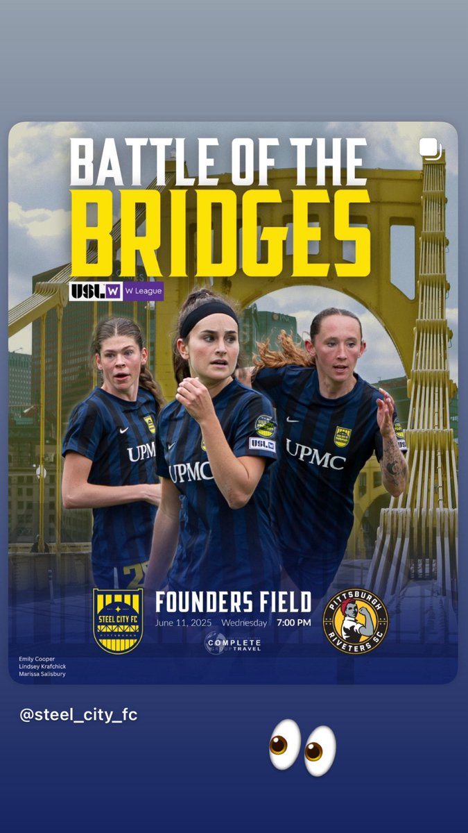 James Faint (@_fainty_) on Twitter photo 2️⃣ Pre-Professional Women’s teams, 1️⃣ City, and ALL the bragging rights up for grabs!! 🎟️🍿 Wednesday Night @ Founders Field! ⚽️ 
<a href="/JohnKrysinsky/">John Krysinsky</a> 
<a href="/RachaelKPalmer/">Rachael Palmer</a> 
<a href="/KDPomp/">Bob Pompeani</a> 
<a href="/astockeyWTAE/">Andrew Stockey</a> 2️⃣ Pre-Professional Women’s teams, 1️⃣ City, and ALL the bragging rights up for grabs!! 🎟️🍿 Wednesday Night @ Founders Field! ⚽️ 
<a href="/JohnKrysinsky/">John Krysinsky</a> 
<a href="/RachaelKPalmer/">Rachael Palmer</a> 
<a href="/KDPomp/">Bob Pompeani</a> 
<a href="/astockeyWTAE/">Andrew Stockey</a>