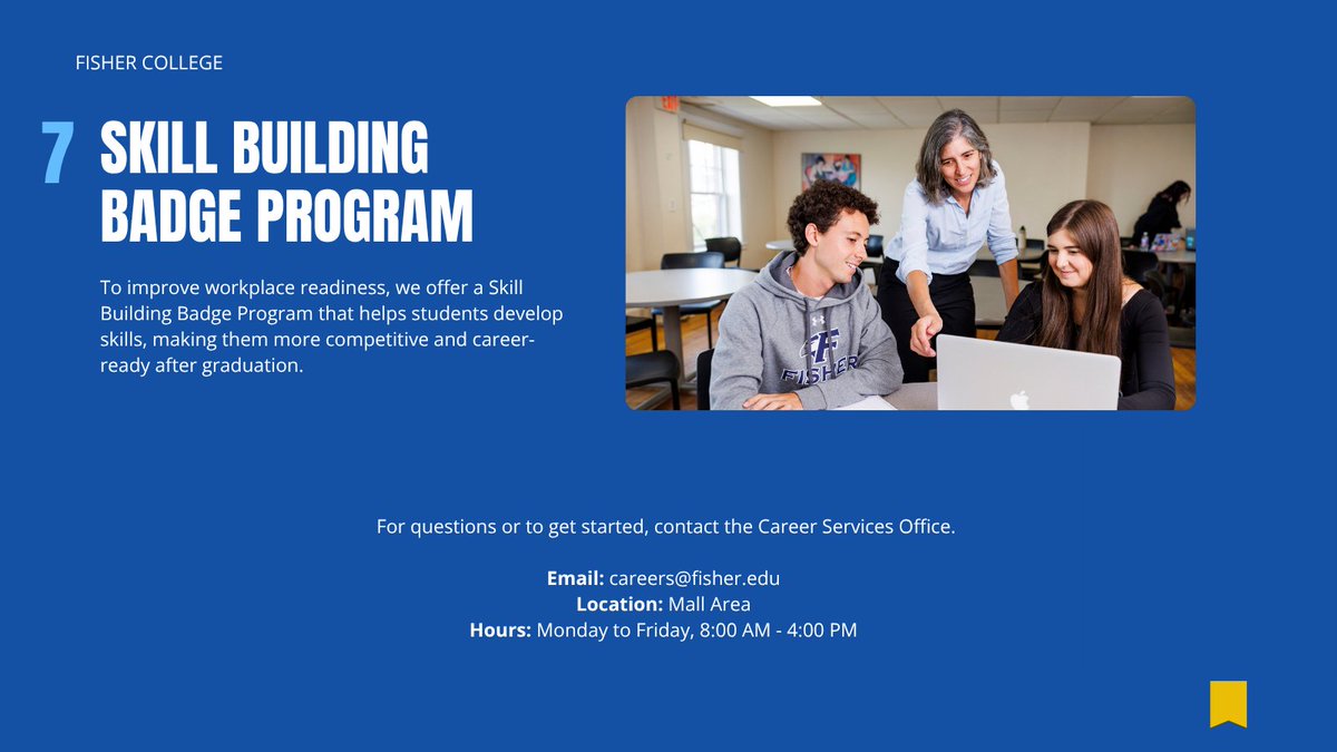 The Career Services Office provides several programs, services, and resources designed to encourage and assist students in all aspects of career planning. Learn about services available to students and alumni below.⁠