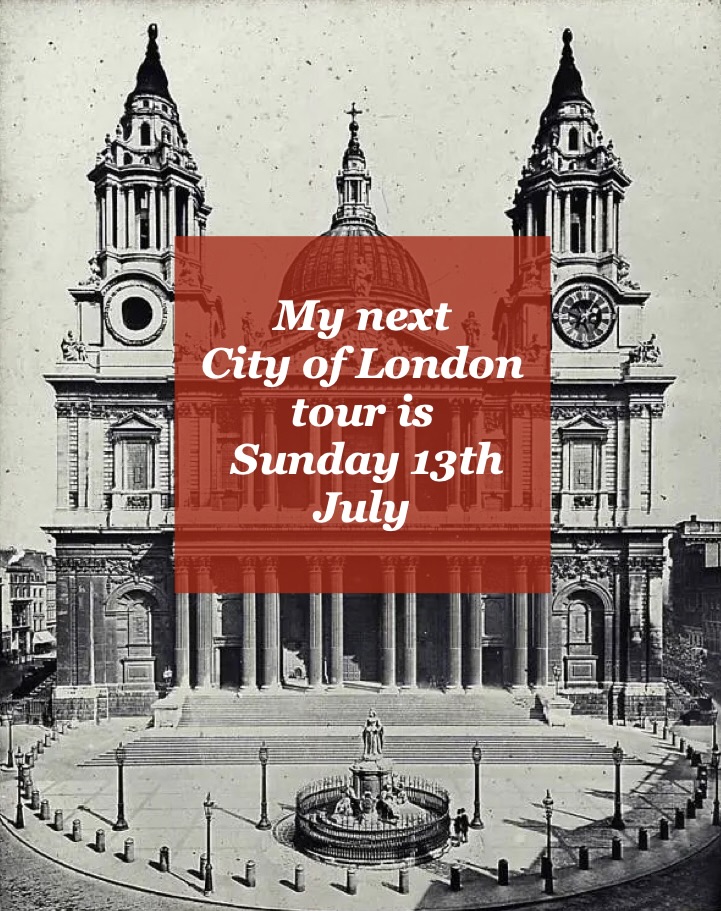 Join me for a ramble from the steps of St Paul's through the narrow alleys and byways of the Square Mile to London Bridge in search of the wonders and the wickedness of the City of London. Tickets: thegentleauthorstours.com/p/booking