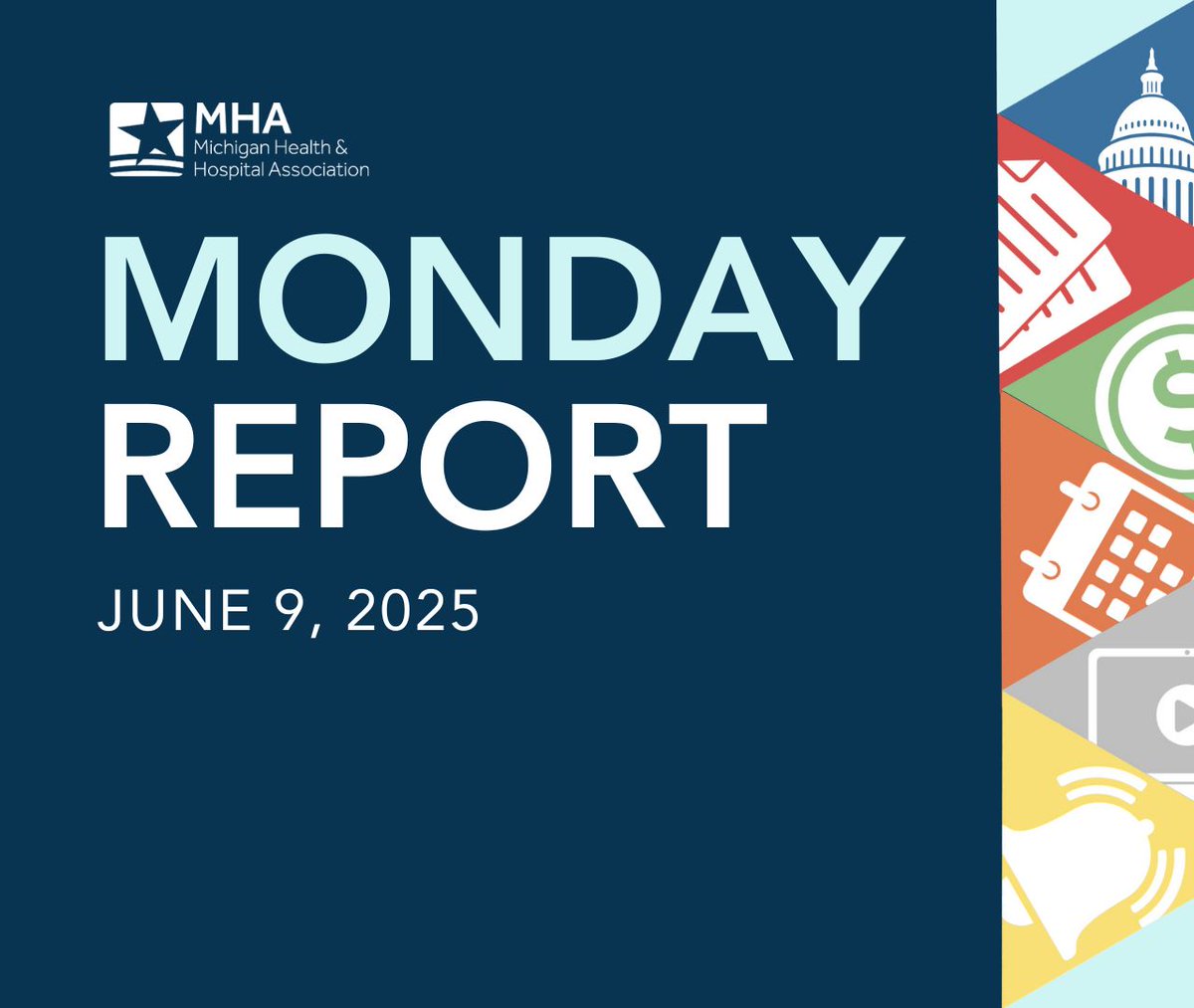 📰 Headlines from this week's MHA Monday Report include important #MiLeg updates around workplace violence, #Medicaid and more; An update on #PeerRecovery grants, a thought piece on workplace #safety, the latest MHA CEO #Report, and more ➡️ bit.ly/43RywCv
